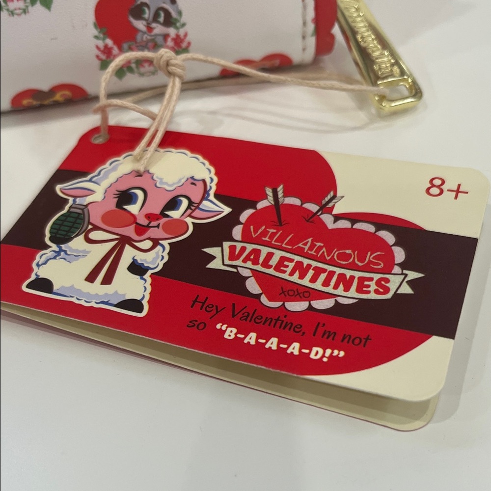 Loungefly Funko Villainous Valentines Heart Character Print Backpack & Wallet - Picture 5 of 10